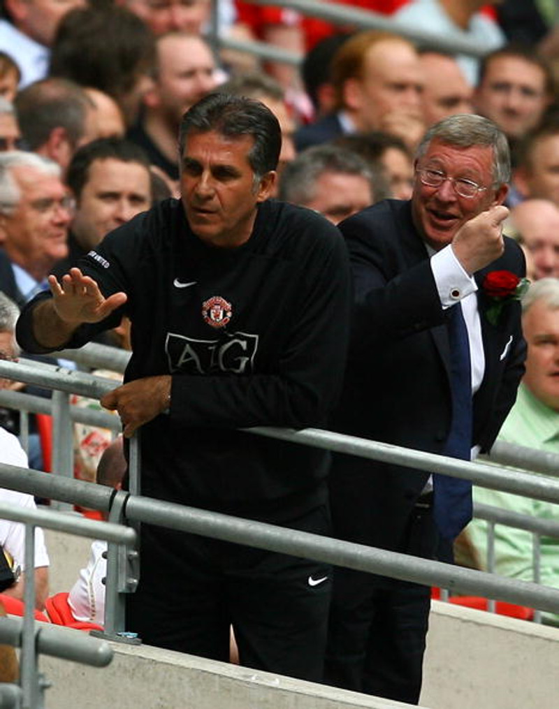 Carlos Queiroz og Sir Alex Ferguson