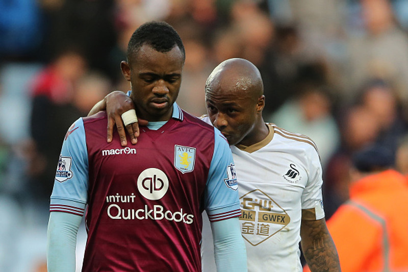 Bræðurnir Andre og Jordan Ayew.