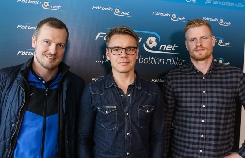 Gestir vikunnar í sjónvarpsþætti Fótbolta.net: Óli Stefán Flóventsson, Hjörtur Hjartarson og Baldur Sigurðsson.