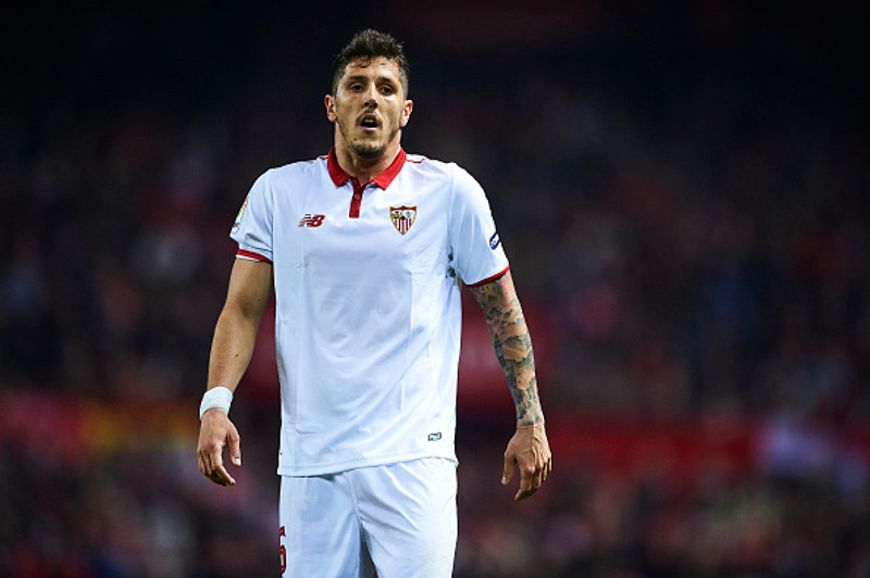 Jovetic lék með Sevilla í spænska boltanum.