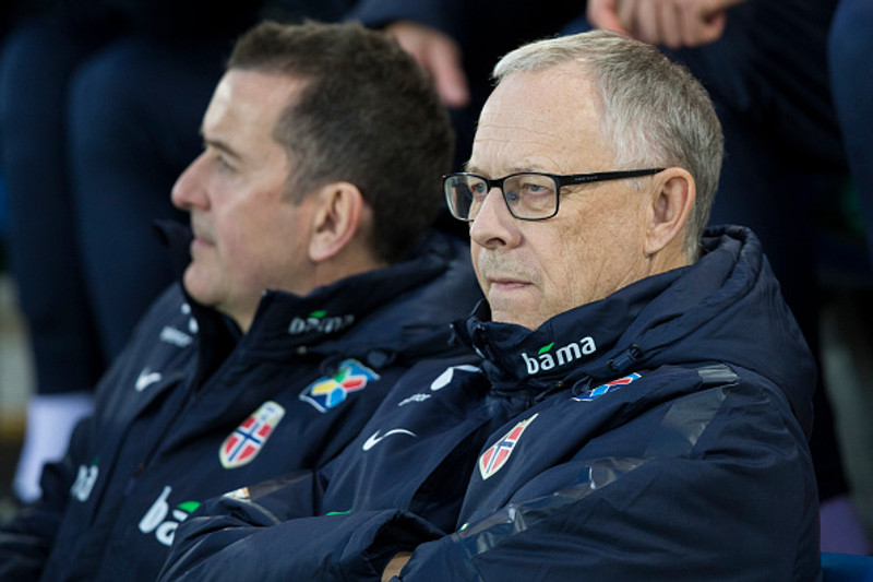 Lars Lagerback, landsliðsþjálfari Noregs.