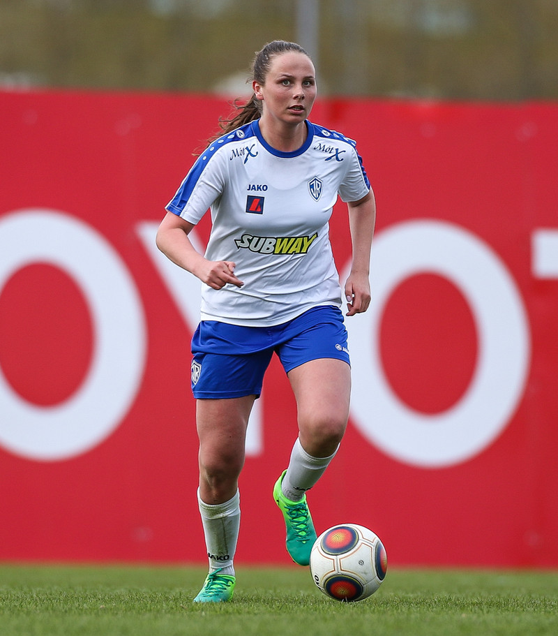 Andrea var á öflug á miðjunni hjá ÍR í dag