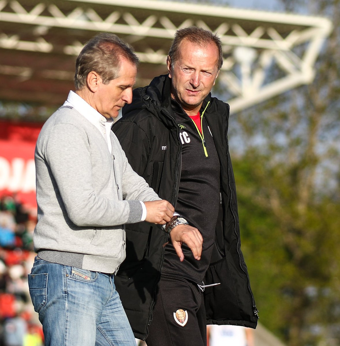 Hajrudin Cardaklija markmannsþjálfari Víkings lenti upp á kant við Milos.