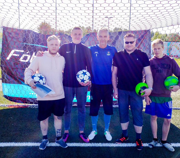 Efstu menn í keppninni 2017.