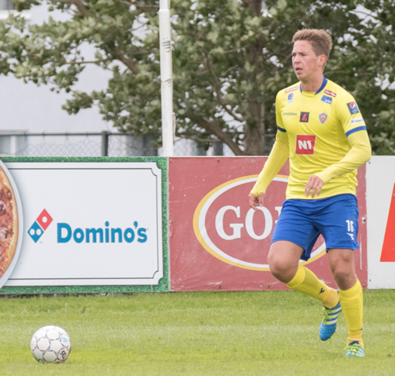 Davíð Rúnar Bjarnason í leik með KA fyrir örfáum árum.