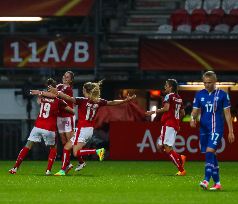 Ísland tapaði 3-0 fyrir Austurríki í lokaleiknum á EM 2017