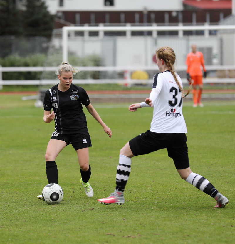 Hafrún skoraði þrennu og setti sigurmarkið í framlengingu.