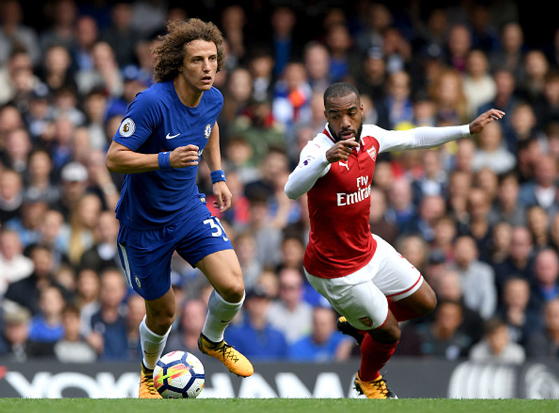 David Luiz í leik með Chelsea.