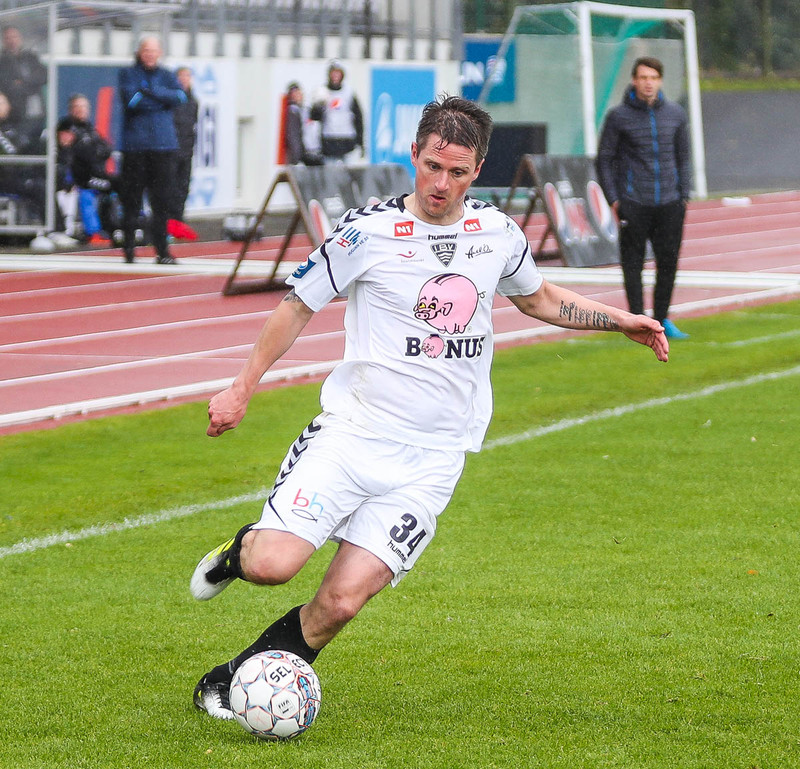Gunnar Heiðar spilaði sinn síðasta leik á Hásteinsvelli.
