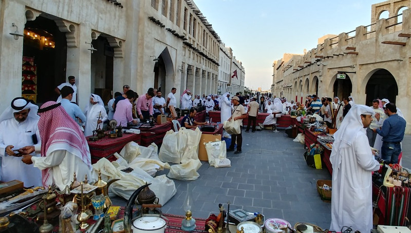 Bæjarlífið í Doha.