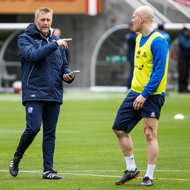 Heimir Hallgrímsson og Emil Hallfreðsson.