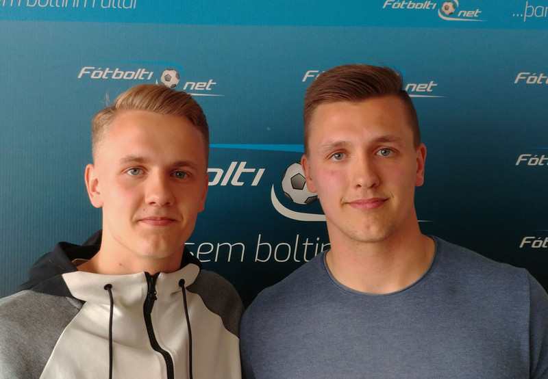 Ísak Óli Ólafsson og Sindri Kristinn Ólafsson.