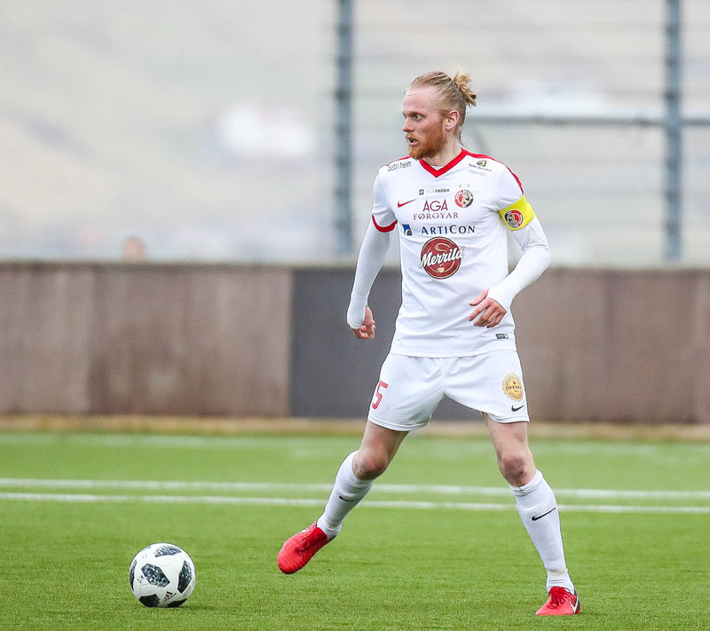 Brynjar í leik með HB á síðustu leiktíð.