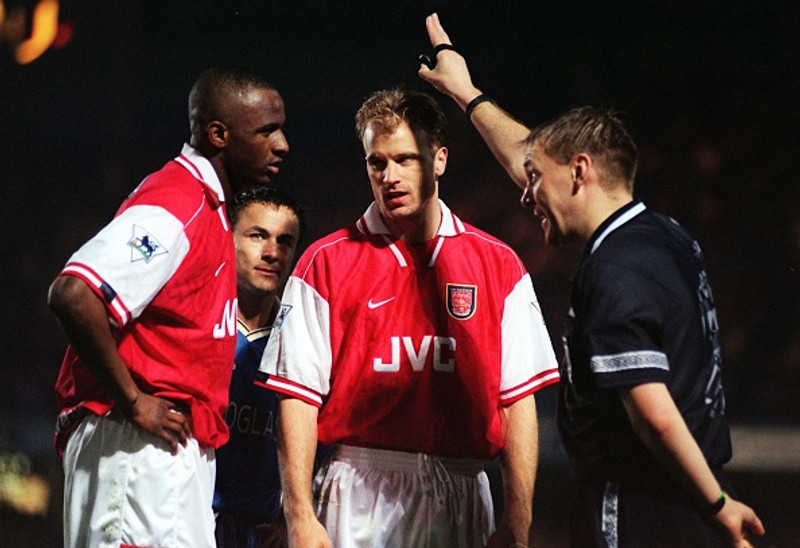 Patrick Vieira og Dennis Bergkamp