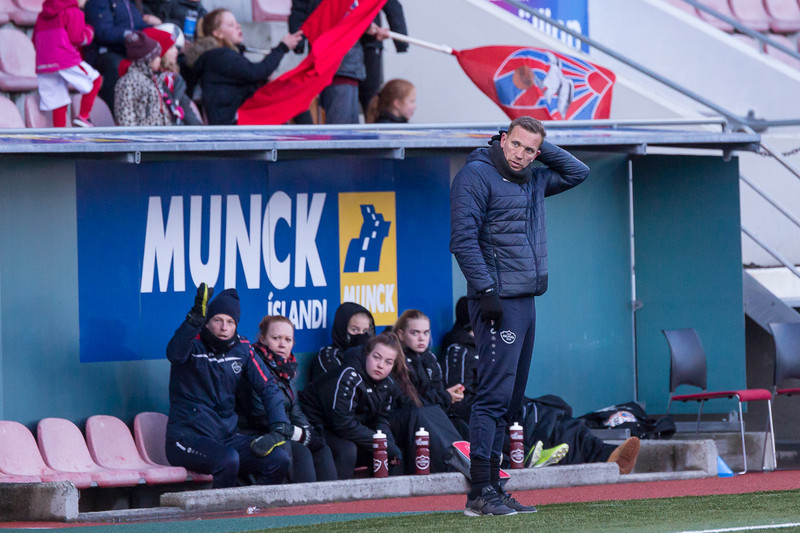 Alfreð var sáttur með stigin þrjú.