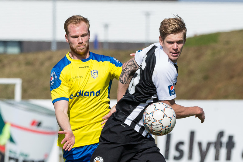 Björn í leik gegn KR síðastliðið sumar.
