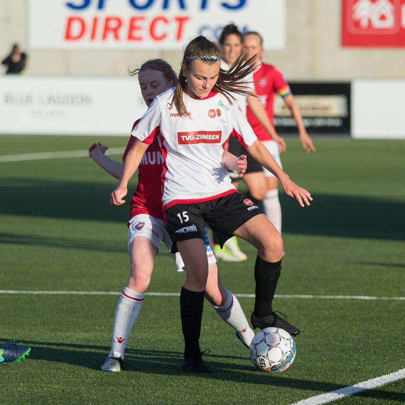 Þórhildur Þórhallsdóttir skoraði 14 ára fyrir HK/Víking.