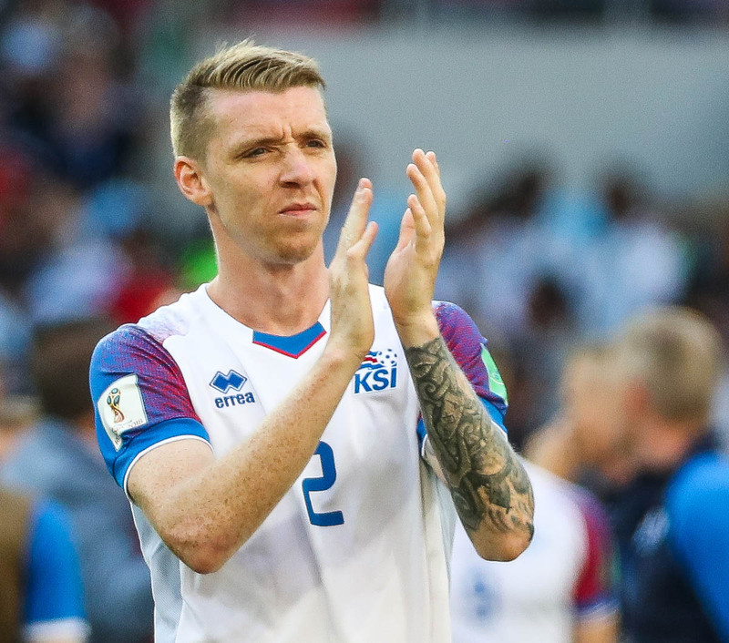 Birkir eftir leikinn gegn Argentínu.