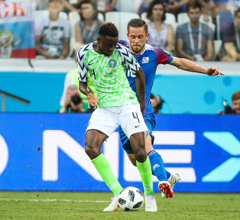 Ndidi í landsleik gegn Íslandi á HM 2018.