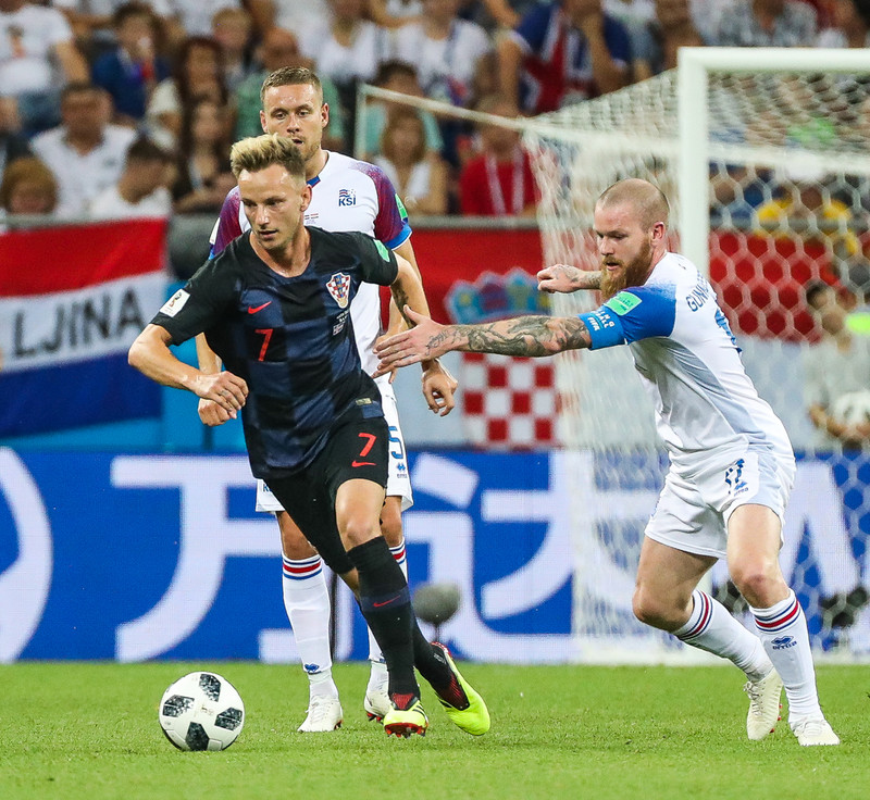 Rakitic í landsleik með Króatíu.