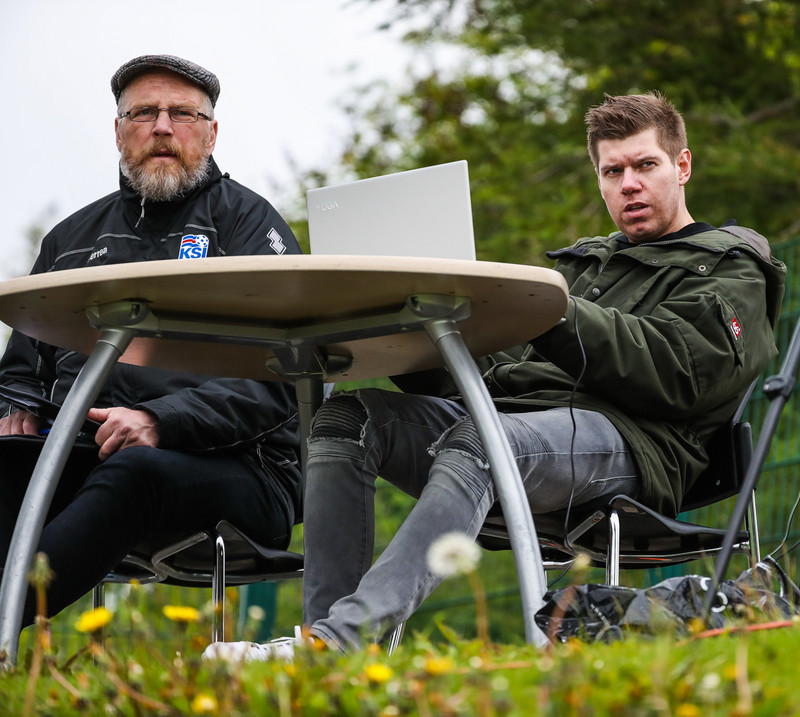 Orri Rafn að textalýsa sumarið 2018