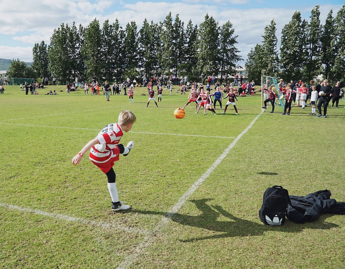 Frá leik í 5. flokki.