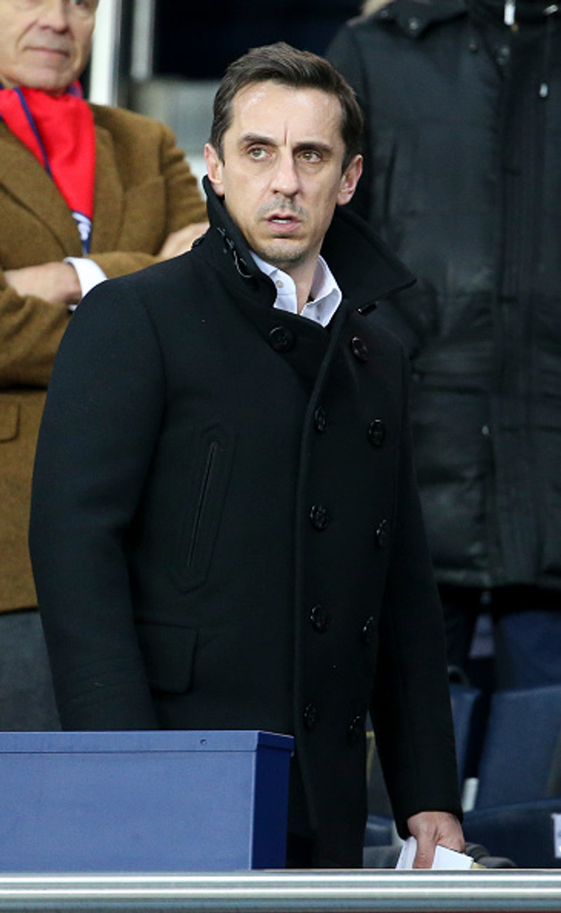 Gary Neville er allt annað en sáttur.