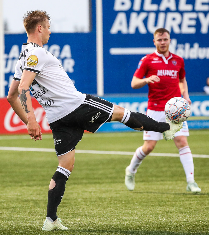 Alexander Söderlund í leik með Rosenborg gegn Val árið 2018. Ferill hans hefur tekið stakkaskiptum eftir dvölina á Íslandi.