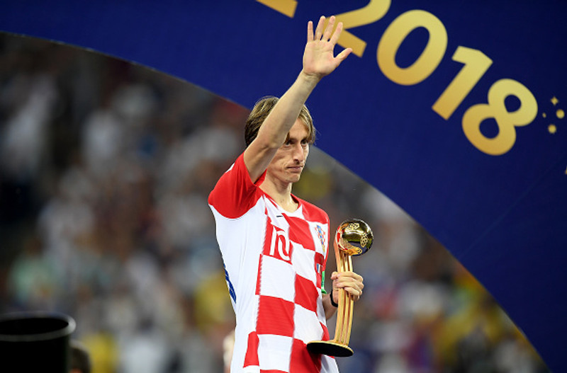 Modric var valinn besti maður HM í Rússlandi 2018.