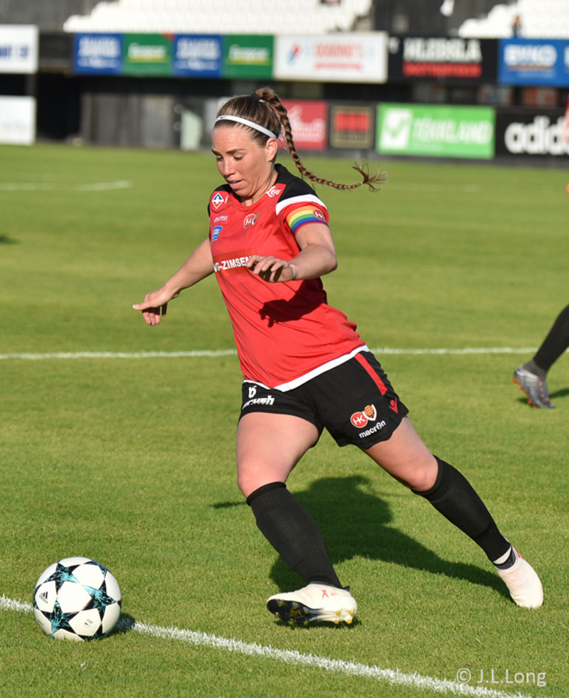 Tinna Óðinsdóttir í leik með HK/Víking