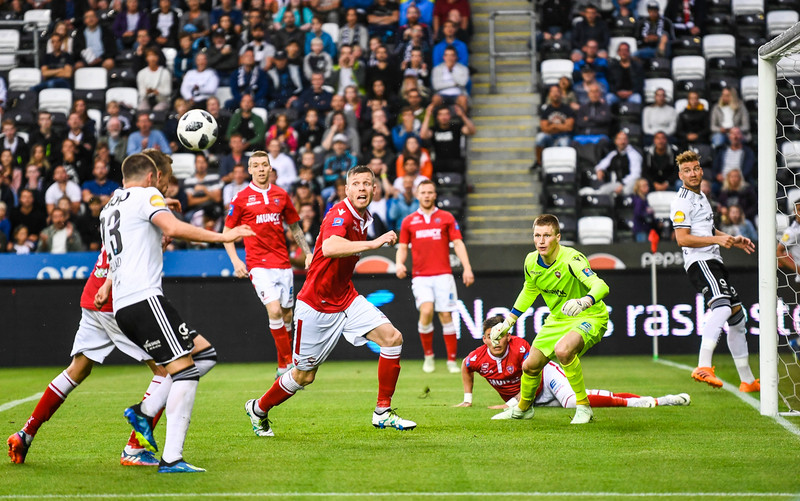 Úr leik hjá Rosenborg gegn Val 2018.