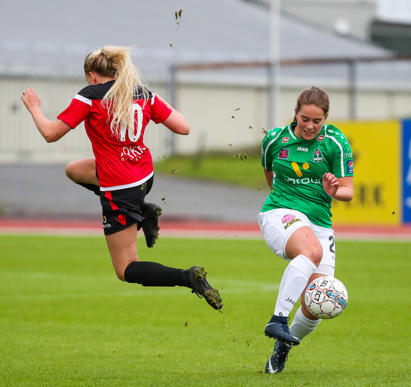 Hildur í leik með Breiðablik