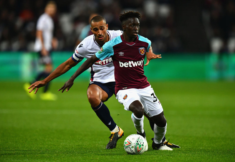 Quina í leik með West Ham á sínum tíma.