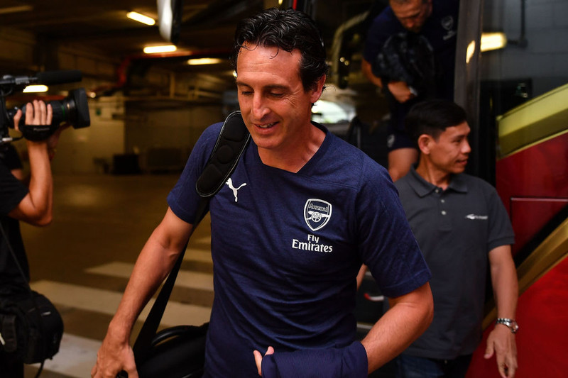 Emery var látinn fara frá Arsenal í morgun.