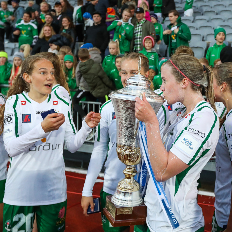 Ég gat ekki getað beðið um meira í byrjun á mínum ferli í efstu deild en að vinna Íslands- og bikarmeistaratitilinn .