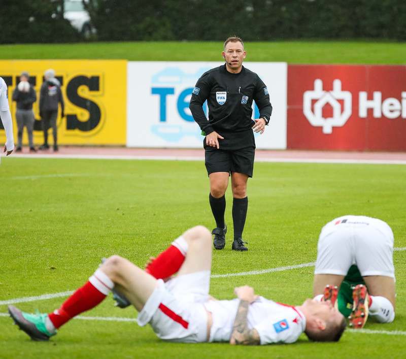 Myndaveisla: Valur vann toppslaginn við Blika