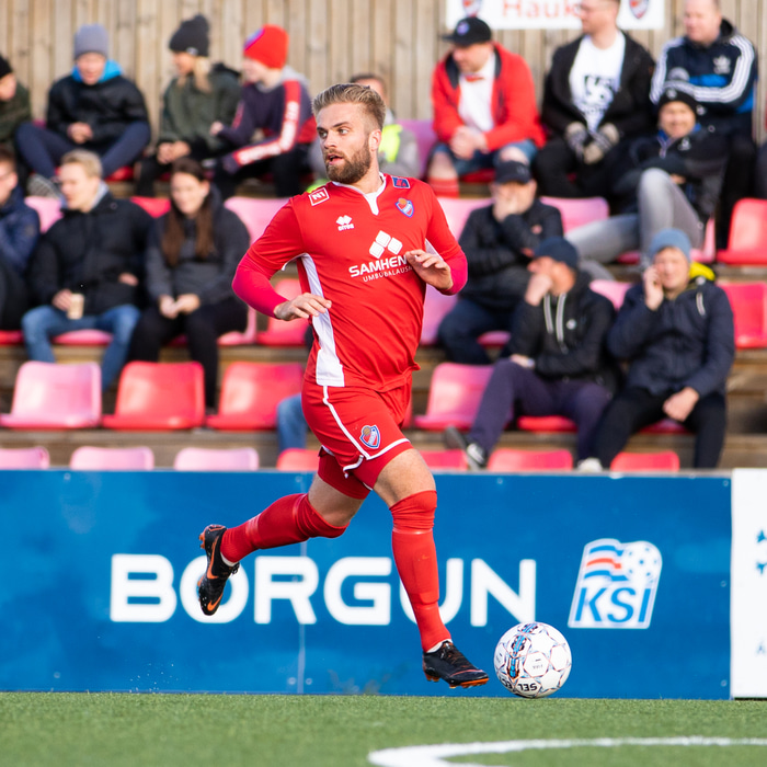 Davíð í leik með Haukum árið 2017.