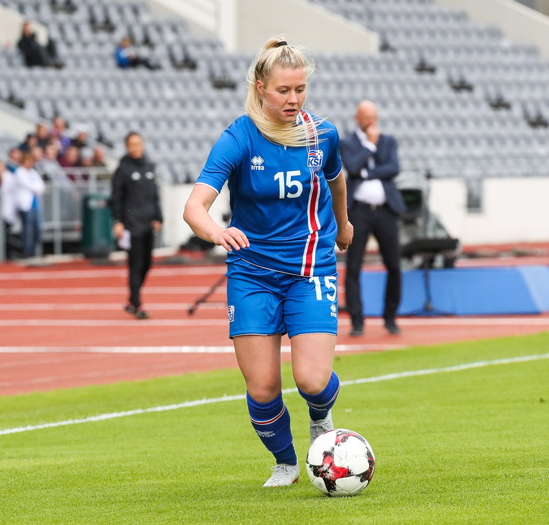 Selma í landsleik árið 2018.