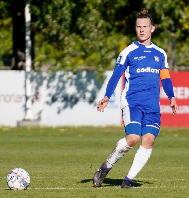 Gunnar Þorsteinsson fyrirliði Grindavíkur er á sínum stað