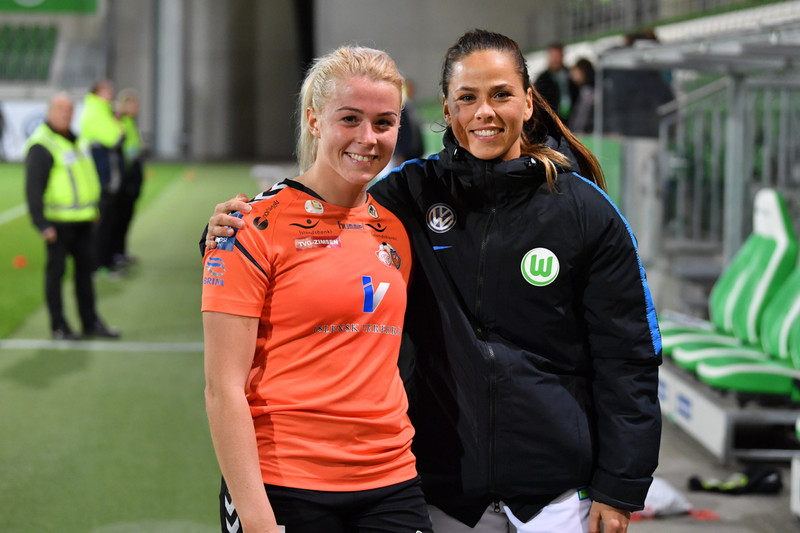 Sandra María Jessen og Sara Björk Gunnarsdóttir.