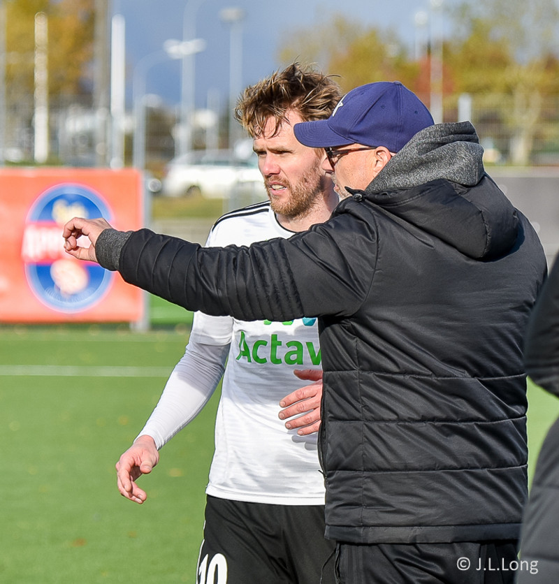 Davíð Þór og Ólafur Kristjánsson, þjálfari FH.