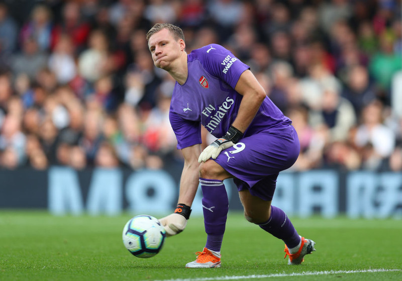 Bernd Leno var valinn maður leiksins.