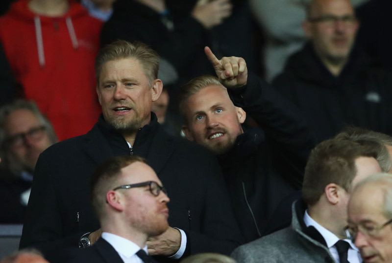 Peter og Kasper Schmeichel.