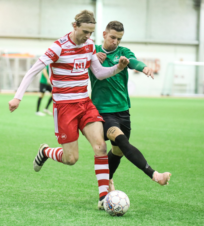 Frá leik milli HK og Breiðabliks í nóvember 2018.