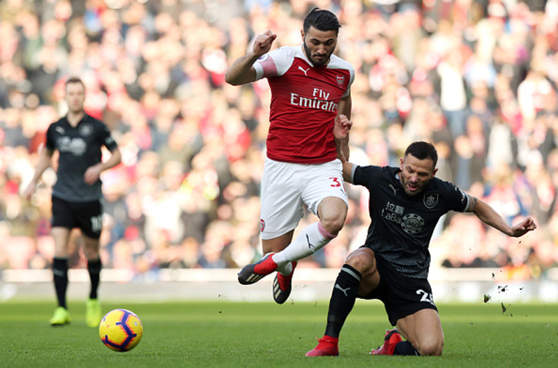 Sead Kolasinac í leik með Arsenal.