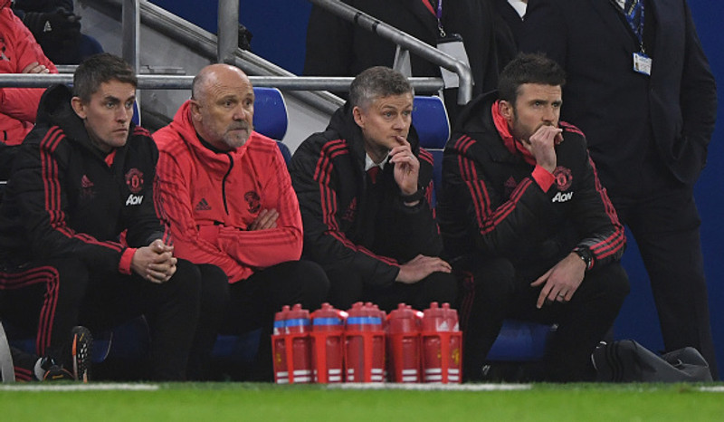 McKenna, Phelan, Solskjær og Carrick.