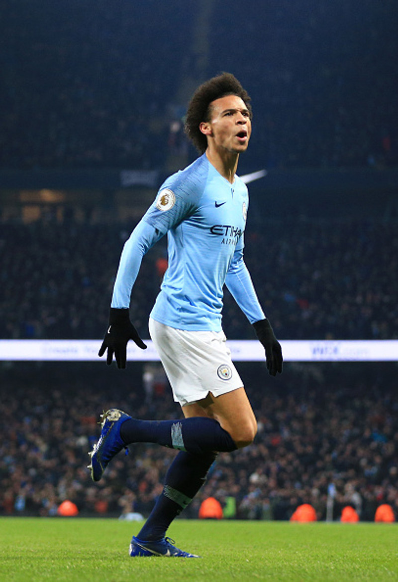Leroy Sane, leikmaður Manchester City.