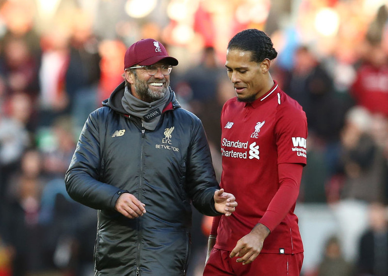 Klopp og Van Dijk bestir í desember