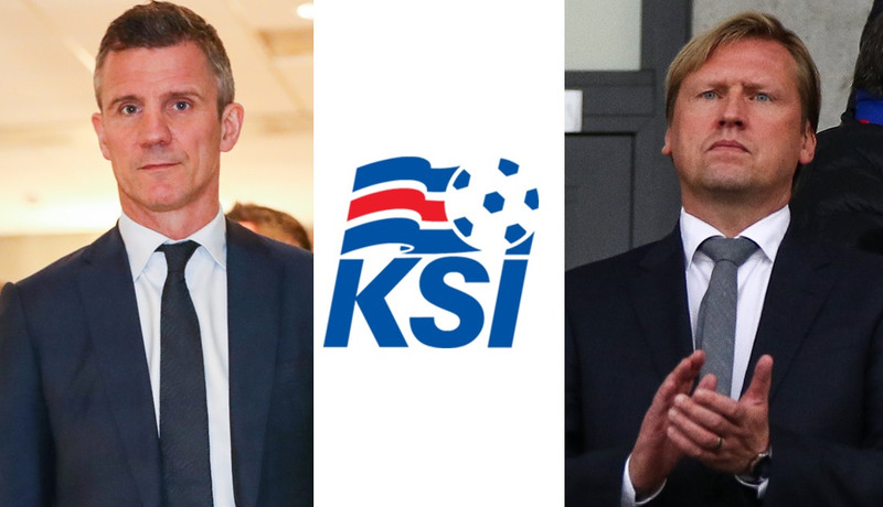 Guðni Bergsson og Geir Þorsteinsson.