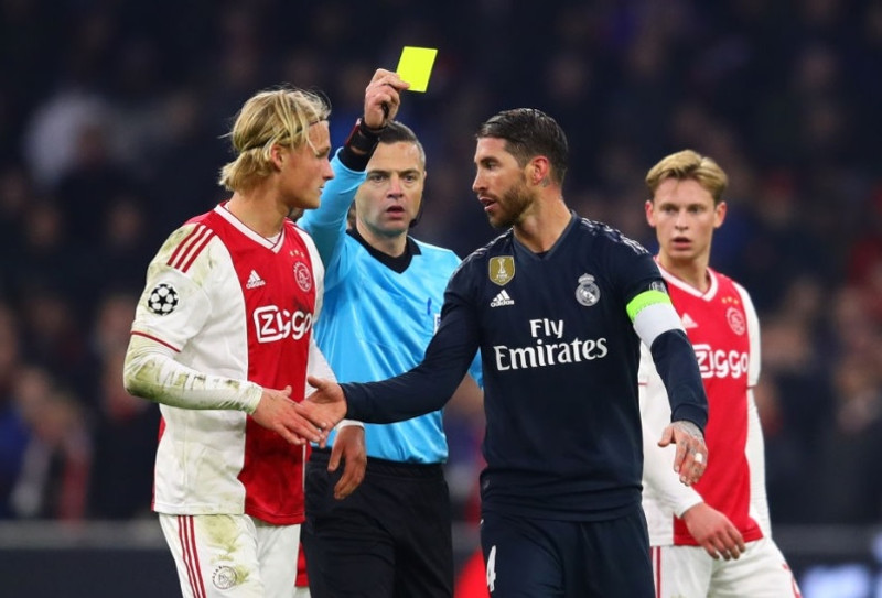 Ramos hefur fengið þau ófá spjöldin á ferlinum.